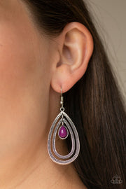 Paparazzi Accessories Drops of Color Purple Earrings