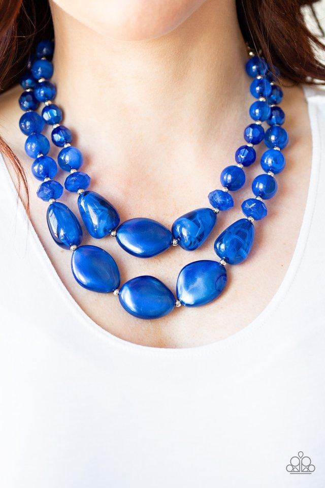 Paparazzi Accessories Beach Glam Blue Necklace Set