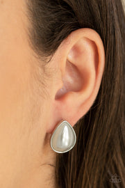 Paparazzi Accessories SHEER Enough - White Earrings