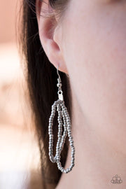 Paparazzi Accessories Mesmerizingly Mesopotamia - Silver Braided Seed Bead Necklace