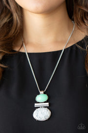 Paparazzi Accessories Finding Balance Green Necklace Set