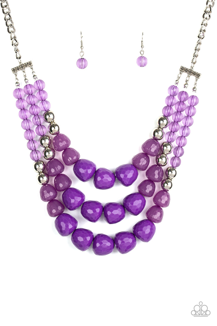 Paparazzi Accessories Forbidden Fruit Purple Necklace Set