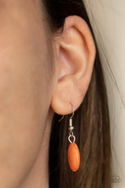 Paparazzi Accessories Primitive - Orange Necklace Set