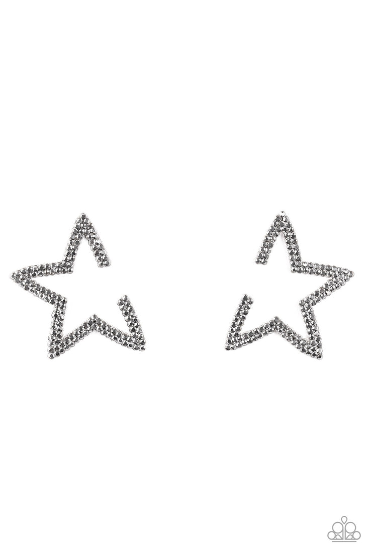 Paparazzi Accessories Star Player - Silver Earrings