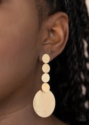 Paparazzi Accessories Idolized Illumination - Gold Earrings