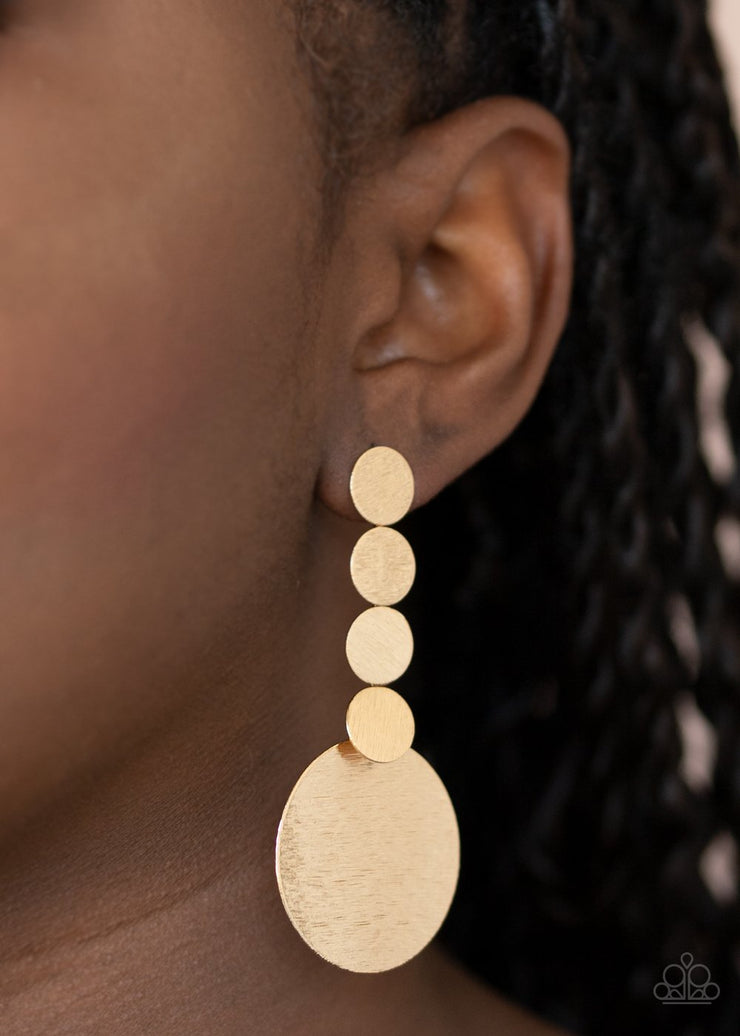 Paparazzi Accessories Idolized Illumination - Gold Earrings