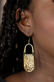 Paparazzi Accessories Resort Relic - Brass Earrings