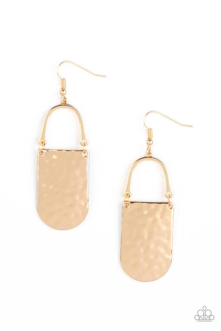 Paparazzi Accessories Resort Relic - Gold Earrings