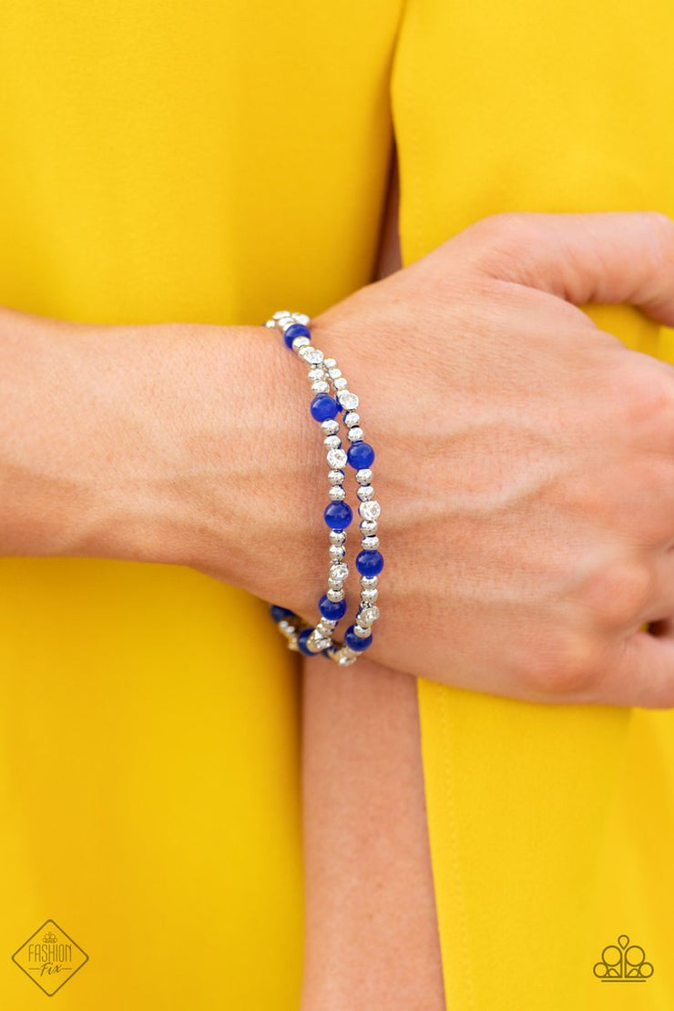 Paparazzi Accessories Ethereally Entangled Blue Bracelet