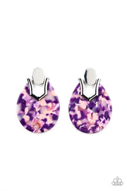 Paparazzi Accessories Haute Flash Purple Earrings