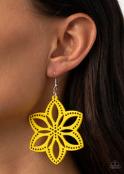 Paparazzi Accessories Bahama Blossoms Yellow Earrings