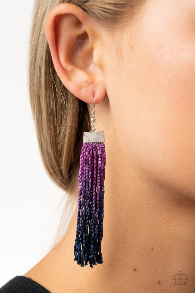 Paparazzi Accessories Dual Immersion Purple Earrings