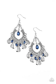 Paparazzi Accessories Musical Gardens Blue Earrings