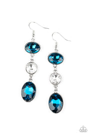 Paparazzi Accessories The GLOW Must Go On! - Blue Earrings