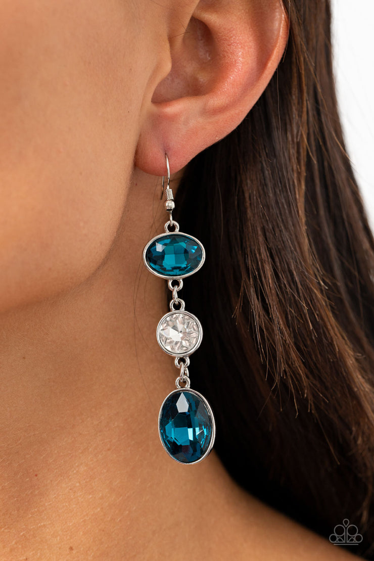 Paparazzi Accessories The GLOW Must Go On! - Blue Earrings