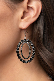 Paparazzi Accessories Deluxe Luxury Black Earrings