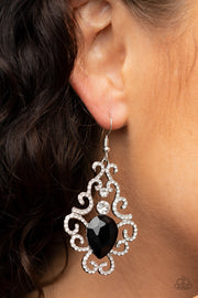 Paparazzi Accessories Happily Ever AFTERGLOW - Black Earrings