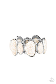 Paparazzi Accessories Feel At HOMESTEAD - White Bracelet