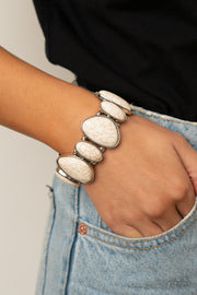Paparazzi Accessories Feel At HOMESTEAD - White Bracelet