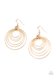 Paparazzi Accessories Elliptical Elegance - Gold Earrings