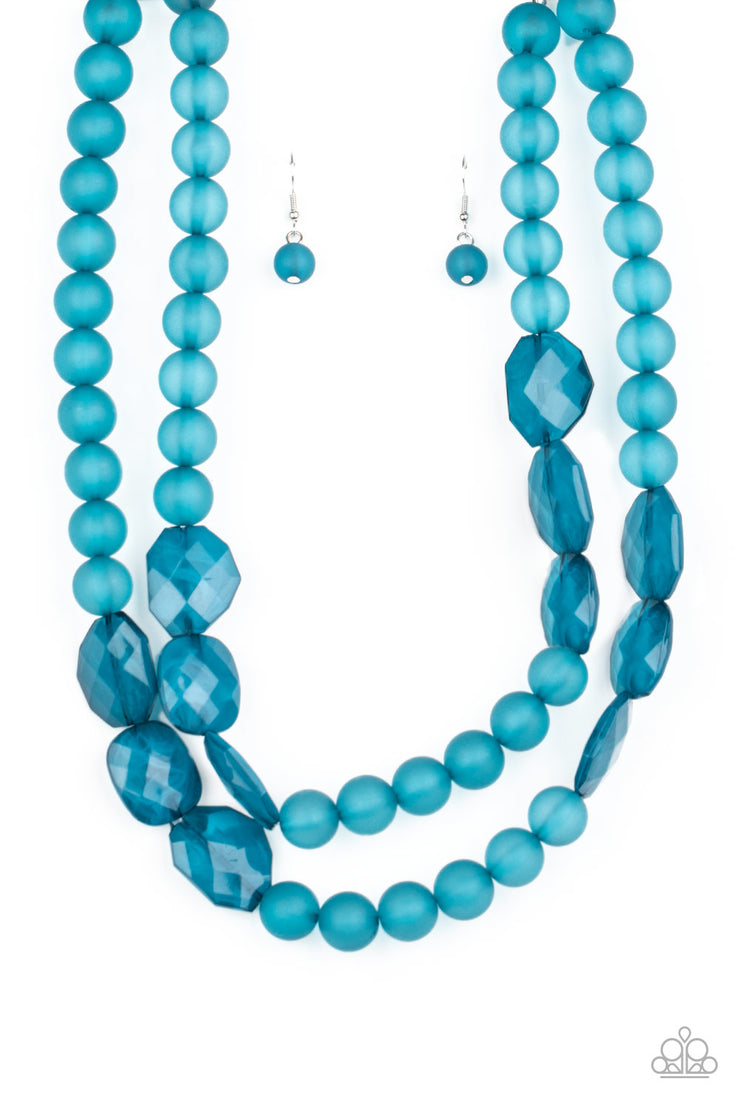 Paparazzi Accessories Arctic Art - Blue Necklace Set