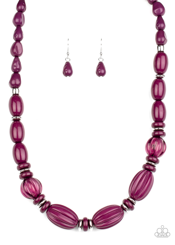 Paparazzi Accessories High Alert Purple Necklace Set
