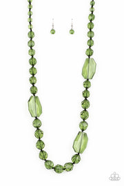 Paparazzi Accessories Malibu Masterpiece - Green Necklace Set