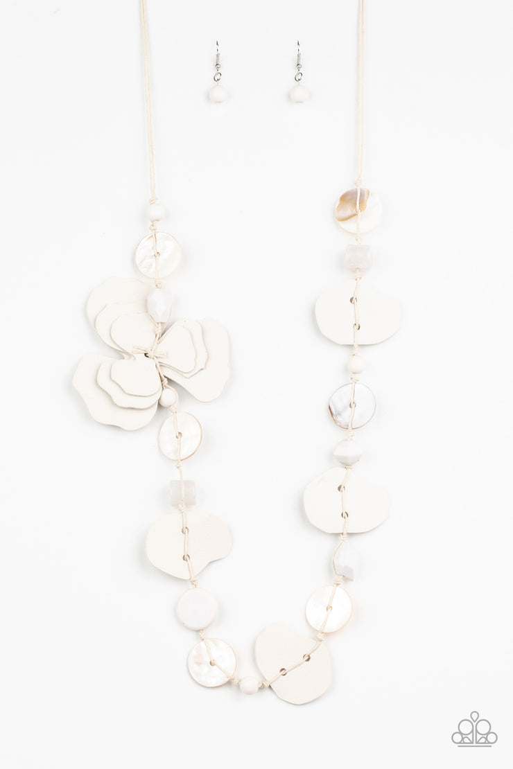 Paparazzi Accessories On Island Time - White Necklace Set