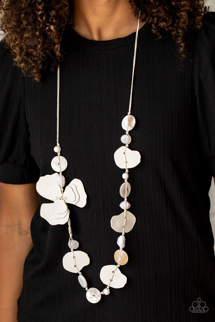 Paparazzi Accessories On Island Time - White Necklace Set