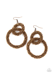 Paparazzi Accessories Luck BEAD a Lady - Copper Earrings