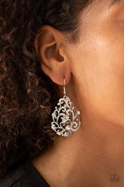 Paparazzi Accessories Winter Garden White Earrings