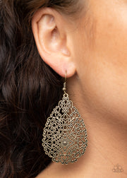 Paparazzi Accessories Napa Valley Vintage - Brass Earrings
