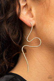 Paparazzi Accessories Heavy Metal Minimalist - Gold Earrings
