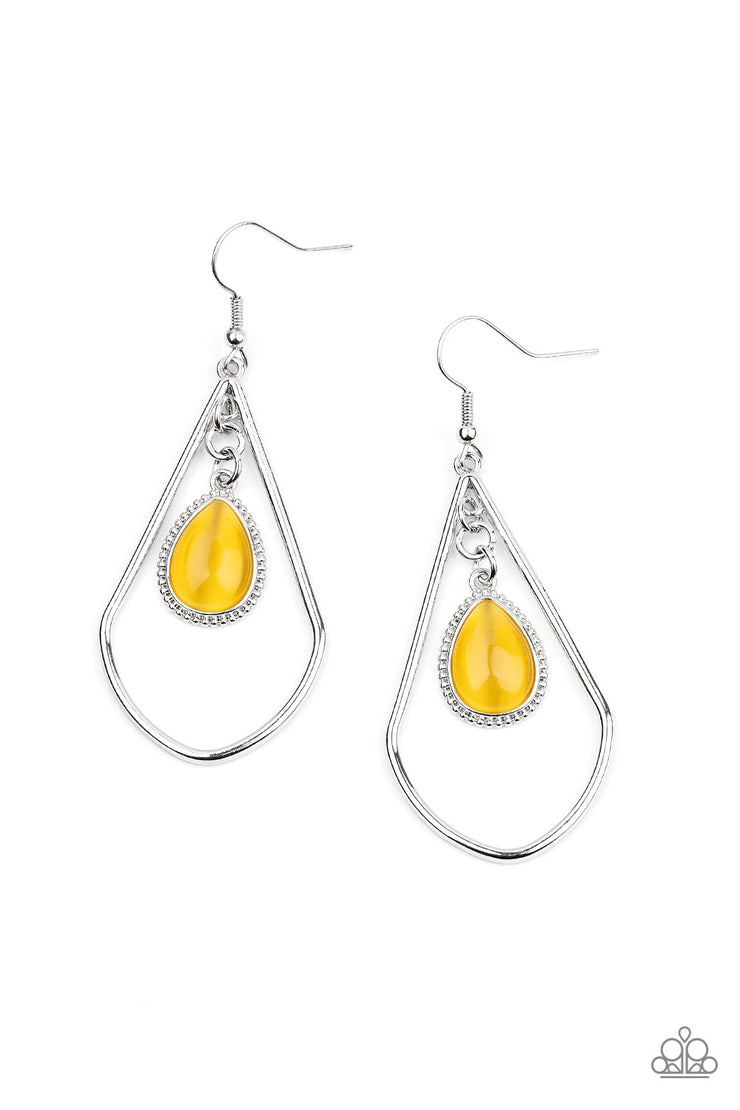 Paparazzi Accessories Ethereal Elegance - Yellow Earrings