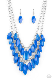 Paparazzi Accessories Palm Beach Beauty - Blue Necklace Set