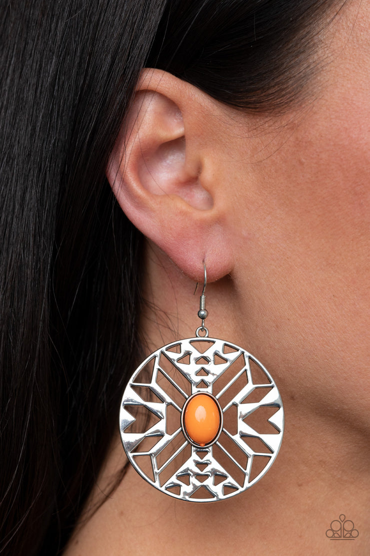 Paparazzi Accessories Southwest Walkabout - Orange Earrings