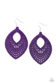 Paparazzi Accessories One Beach At A Time Purple Earrings