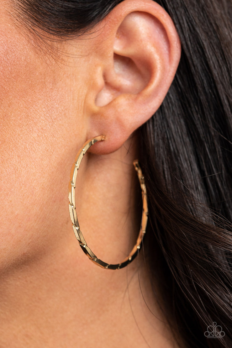 Paparazzi Accessories Unregulated - Gold Hoop Earrings
