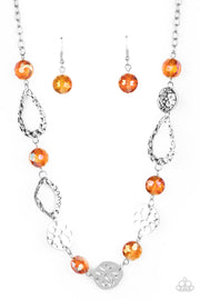 Paparazzi Accessories High Fashion Fashionista - Orange Necklace Set