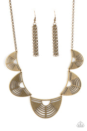Paparazzi Accessories Record-Breaking Radiance - Brass Necklace Set
