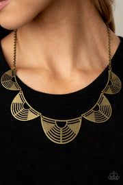 Paparazzi Accessories Record-Breaking Radiance - Brass Necklace Set