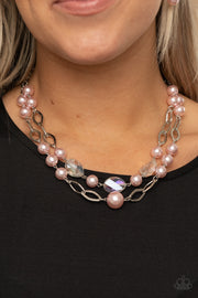 Paparazzi Accessories Fluent In Affluence - Pink Necklace