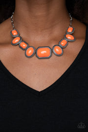 Paparazzi Accessories Lets Get Loud - Orange Necklace Set