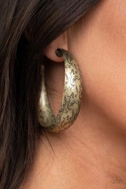 Paparazzi Accessories Sahara Sandstorm - Brass Earrings