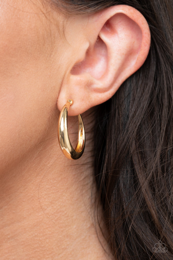 Paparazzi Accessories Lay It On Thick - Gold Earrings