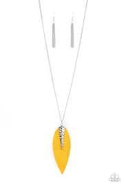 Paparazzi Accessories Quill Quest Yellow Necklace Set