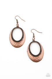 Paparazzi Accessories Tempest Texture - Copper Earrings