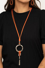 Paparazzi Accessories Tranquil Artisan Orange Necklace Set