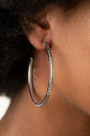 Paparazzi Accessories Sultry Shimmer Silver Earrings