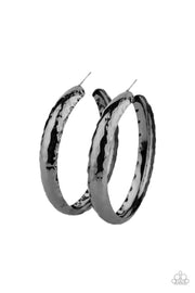 Paparazzi Accessories Check Out These Curves - Black Earrings